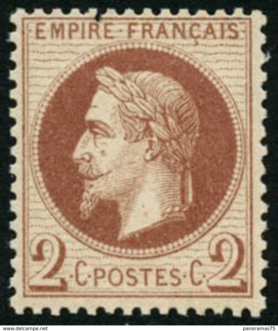 * N°26 2c Rouge-brun - TB - 1863-1870 Napoléon III Con Laureles
