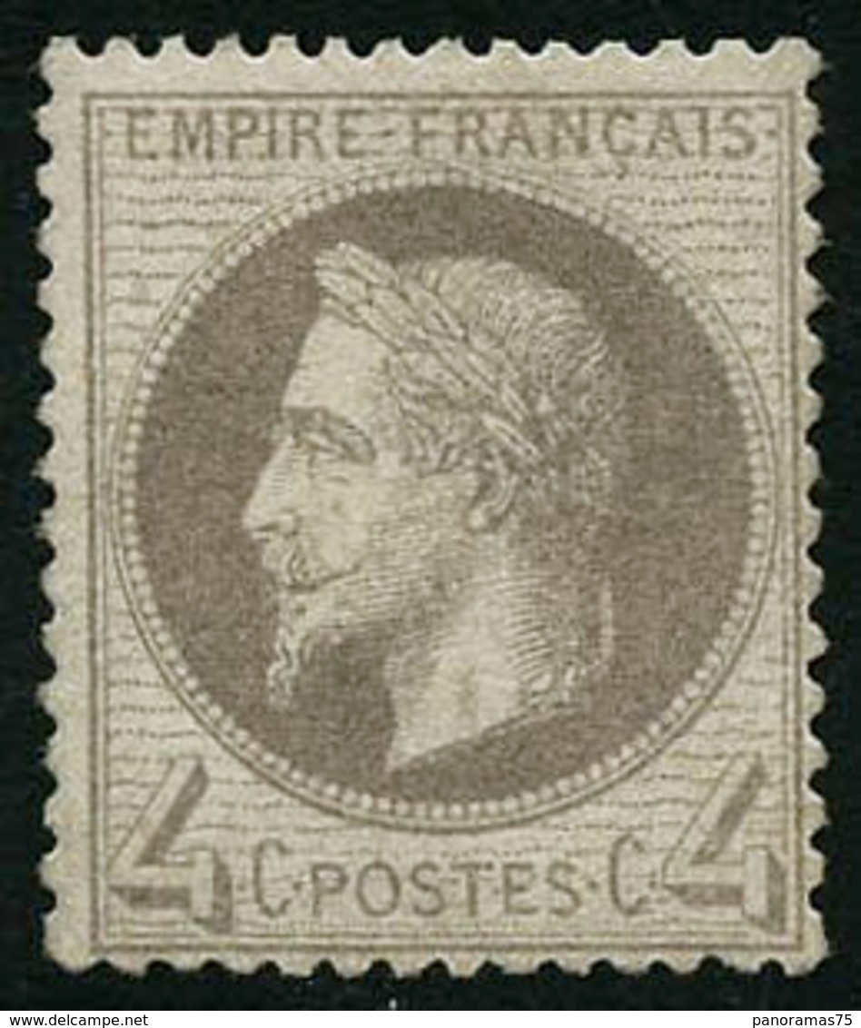 * N°27 4c Gris - TB. - 1863-1870 Napoléon III Lauré