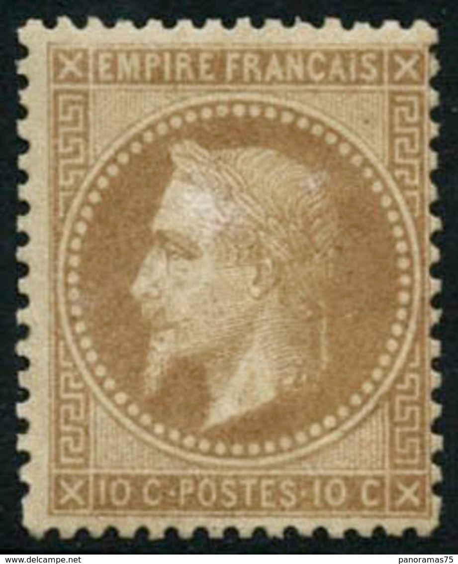 ** N°28B 10c Bistre, Type II - TB - 1863-1870 Napoleon III Gelauwerd