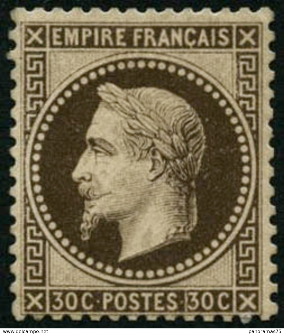 ** N°30b 30c Brun Noir - TB. - 1863-1870 Napoléon III Lauré