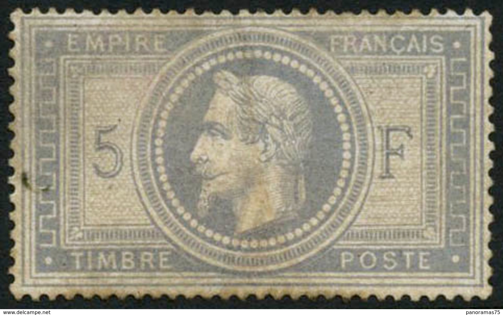 * N°33 5F Empire, Certif Darteyre - TB - 1863-1870 Napoleon III Gelauwerd