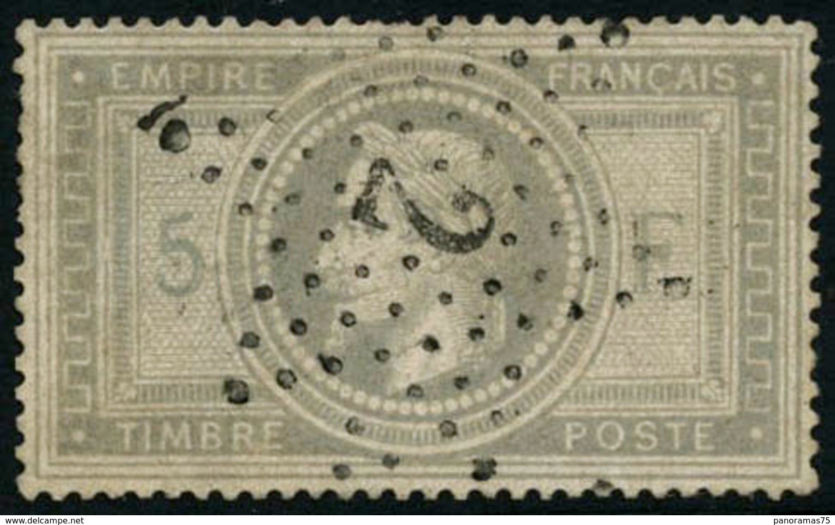 Oblit. N°33 5F Empire - TB - 1863-1870 Napoleone III Con Gli Allori