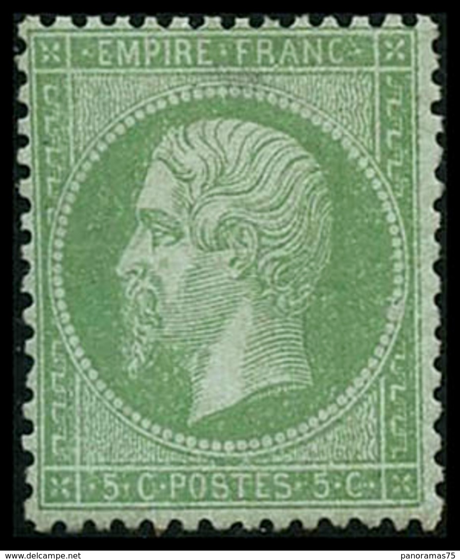 * N°35 5c Vert Pâle/bleu - TB - 1863-1870 Napoléon III Con Laureles