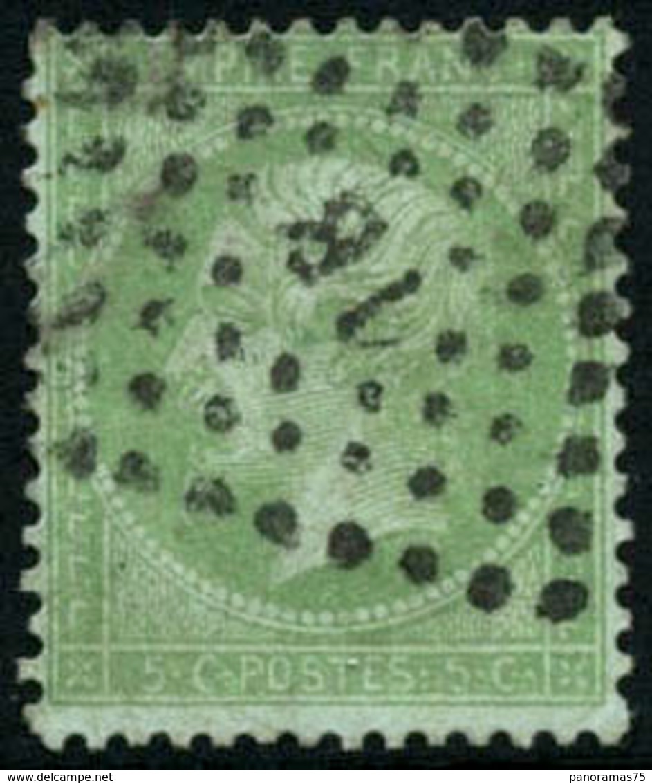 Oblit. N°35 5c Vert Pâle S/bleu - TB - 1863-1870 Napoleone III Con Gli Allori