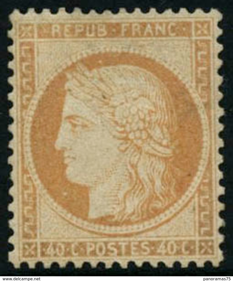 ** N°38a 40c Jaune-orange, Pièce De Luxe Signé Calves - TB - 1870 Assedio Di Parigi