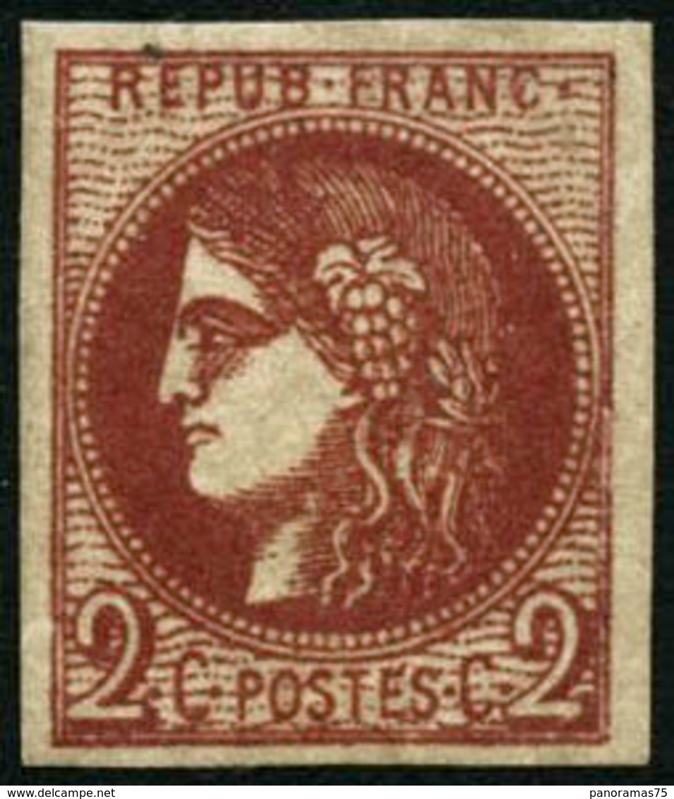 ** N°40Bf 2c Rouge-brique Foncé - TB. - 1870 Ausgabe Bordeaux