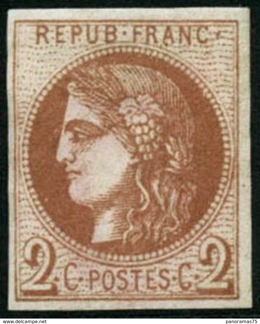 ** N°40Bg 2c Chocolat - TB - 1870 Emission De Bordeaux