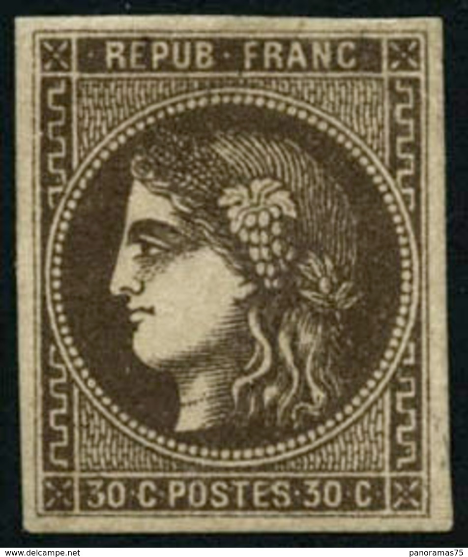 ** N°47 30c Brun-rouge - TB. - 1870 Emisión De Bordeaux