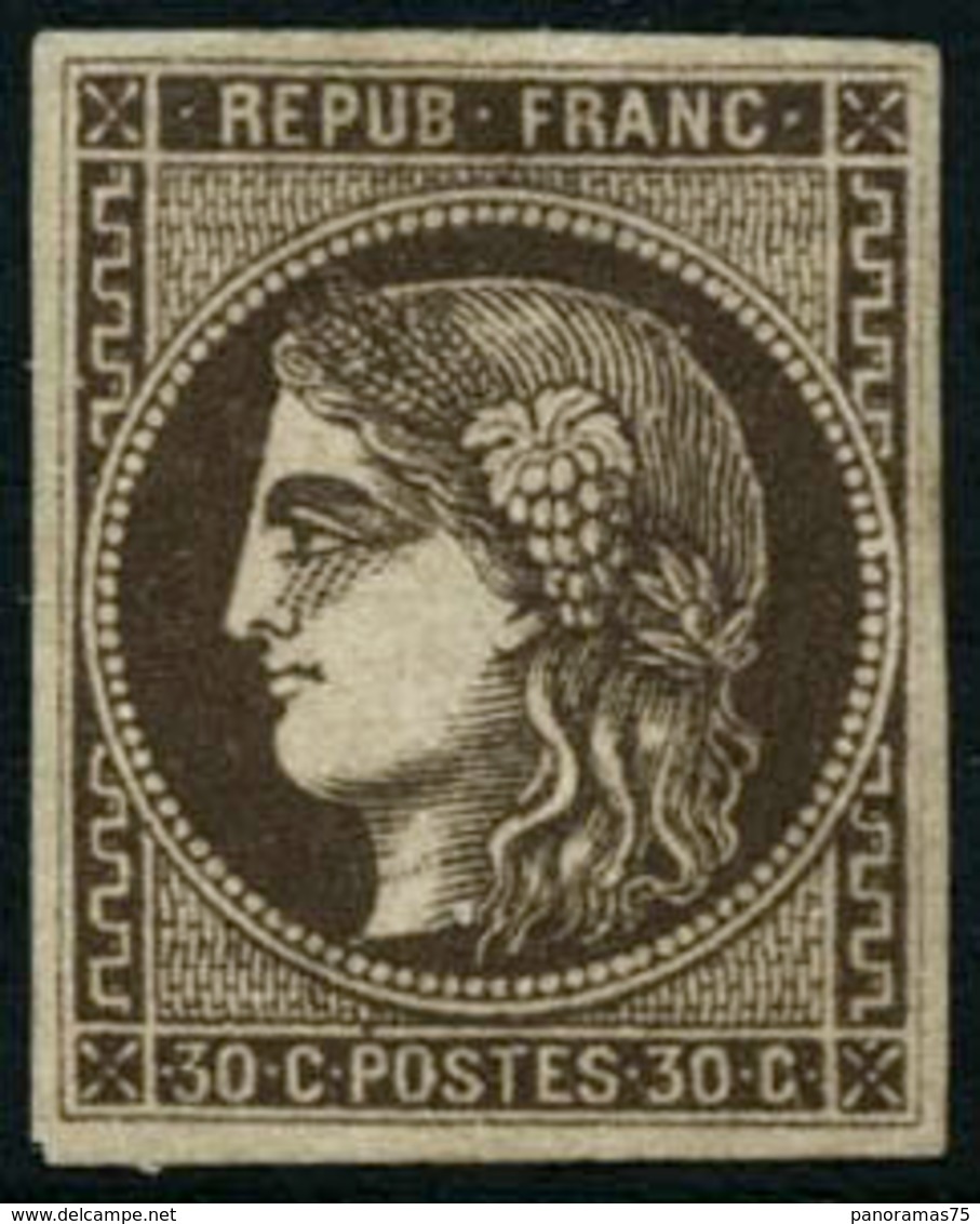 ** N°47 30c Brun - B. - 1870 Emisión De Bordeaux