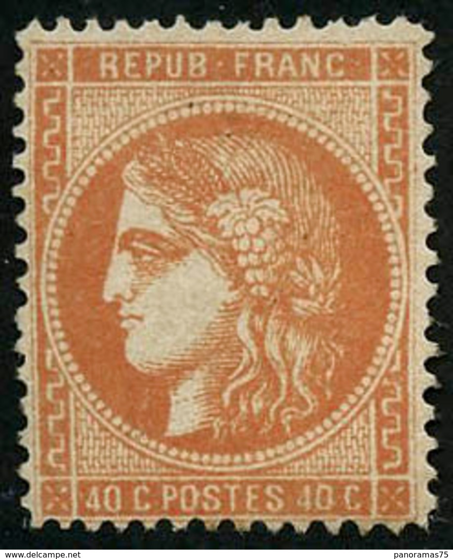 * N°48 40c Orange Dentelé  - TB - 1870 Emission De Bordeaux