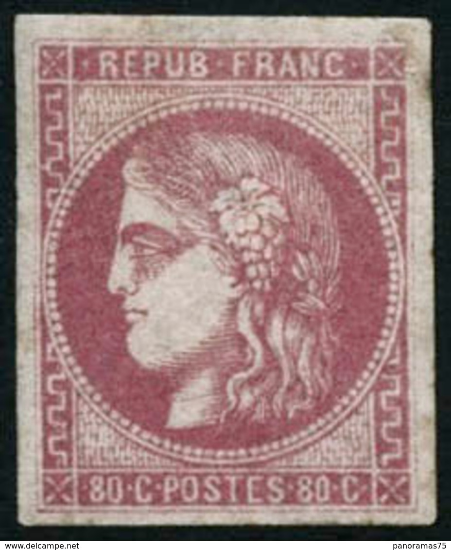 ** N°49 80c Rose - TB. - 1870 Ausgabe Bordeaux