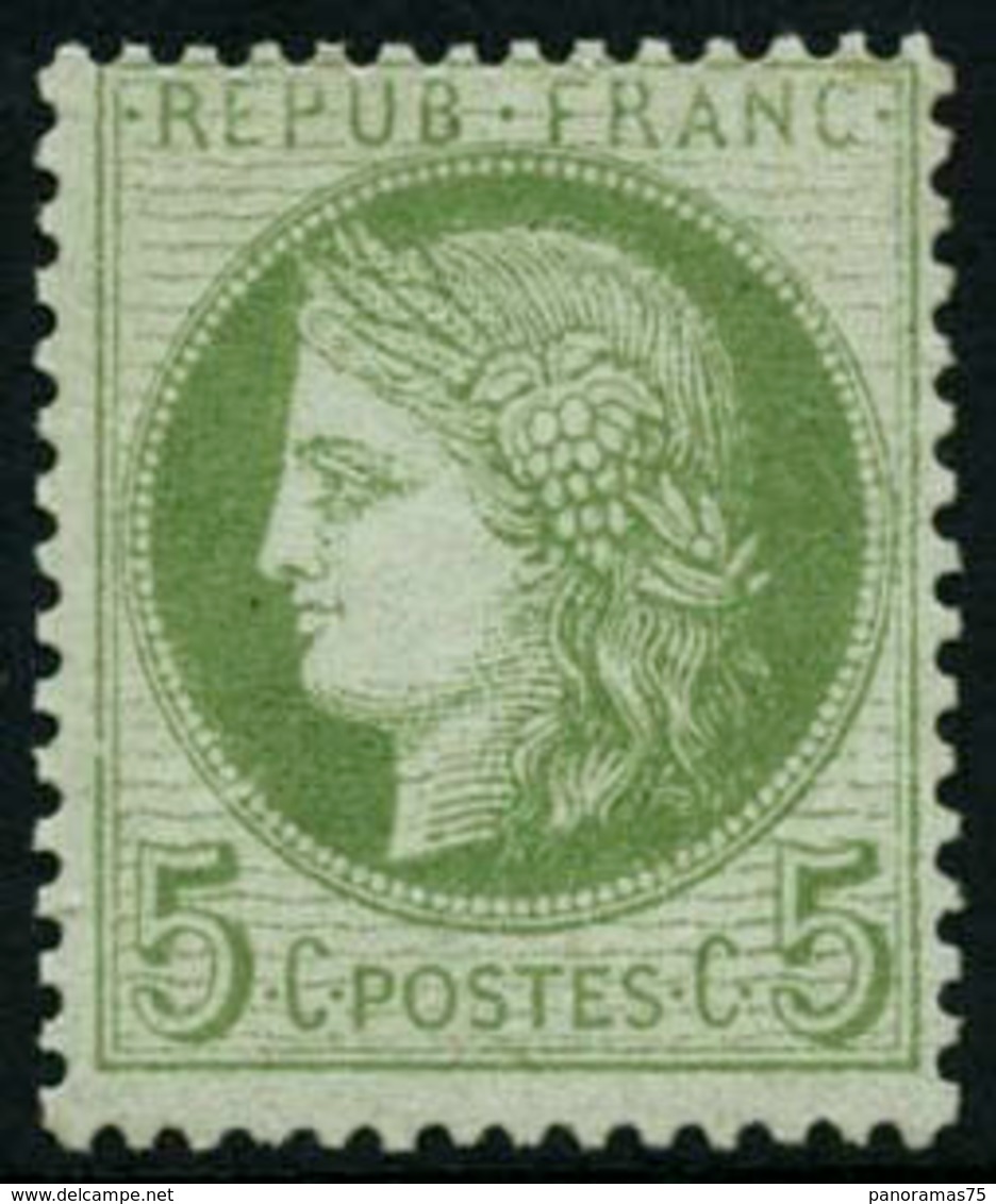 ** N°53 5c Vert-jaune S/azuré - TB. - 1871-1875 Cérès
