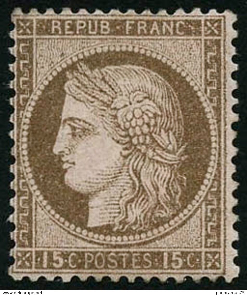 * N°55b 15c Brun S/rose - TB. - 1871-1875 Ceres