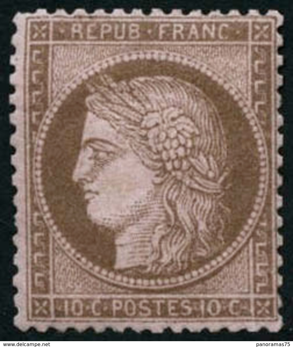 ** N°58 10c Brun S/rose - TB - 1871-1875 Cérès