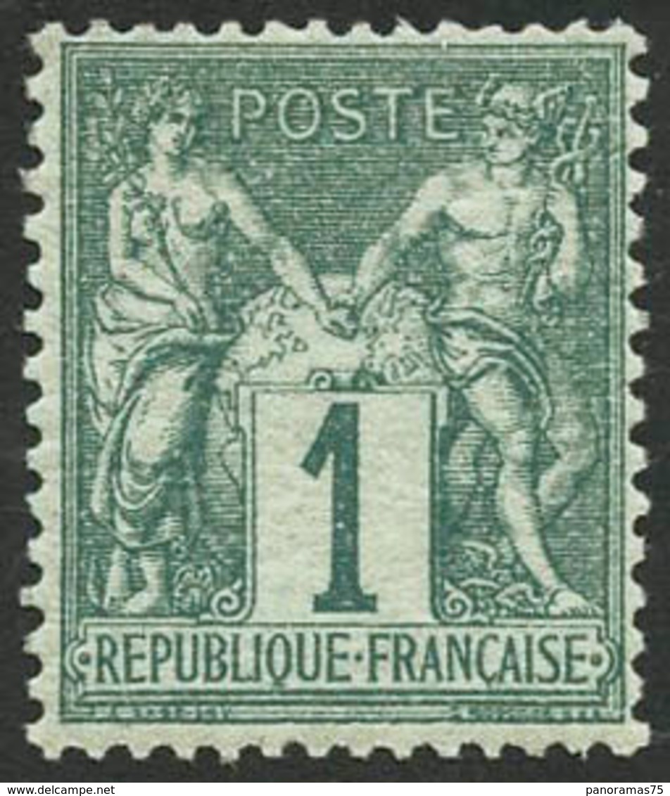 ** N°61 1c Vert - TB. - 1876-1878 Sage (Tipo I)