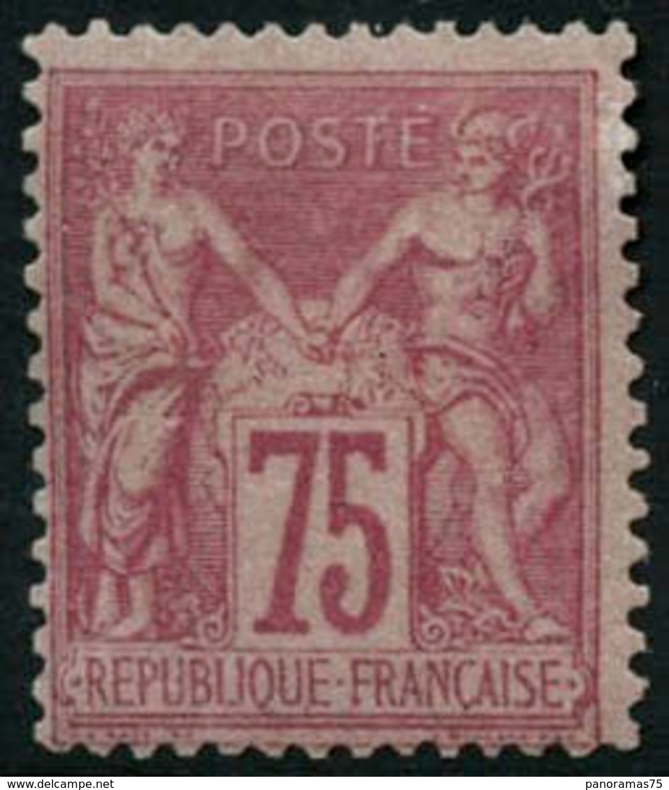 * N°81 75c Rose, Signé Brun  - B - 1876-1898 Sage (Type II)