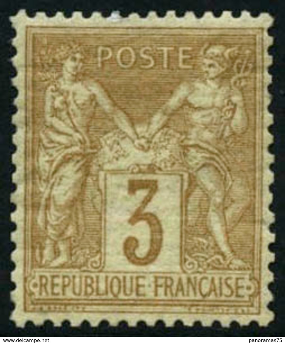 ** N°86 3c Bistre S/jaune - TB - 1876-1898 Sage (Type II)