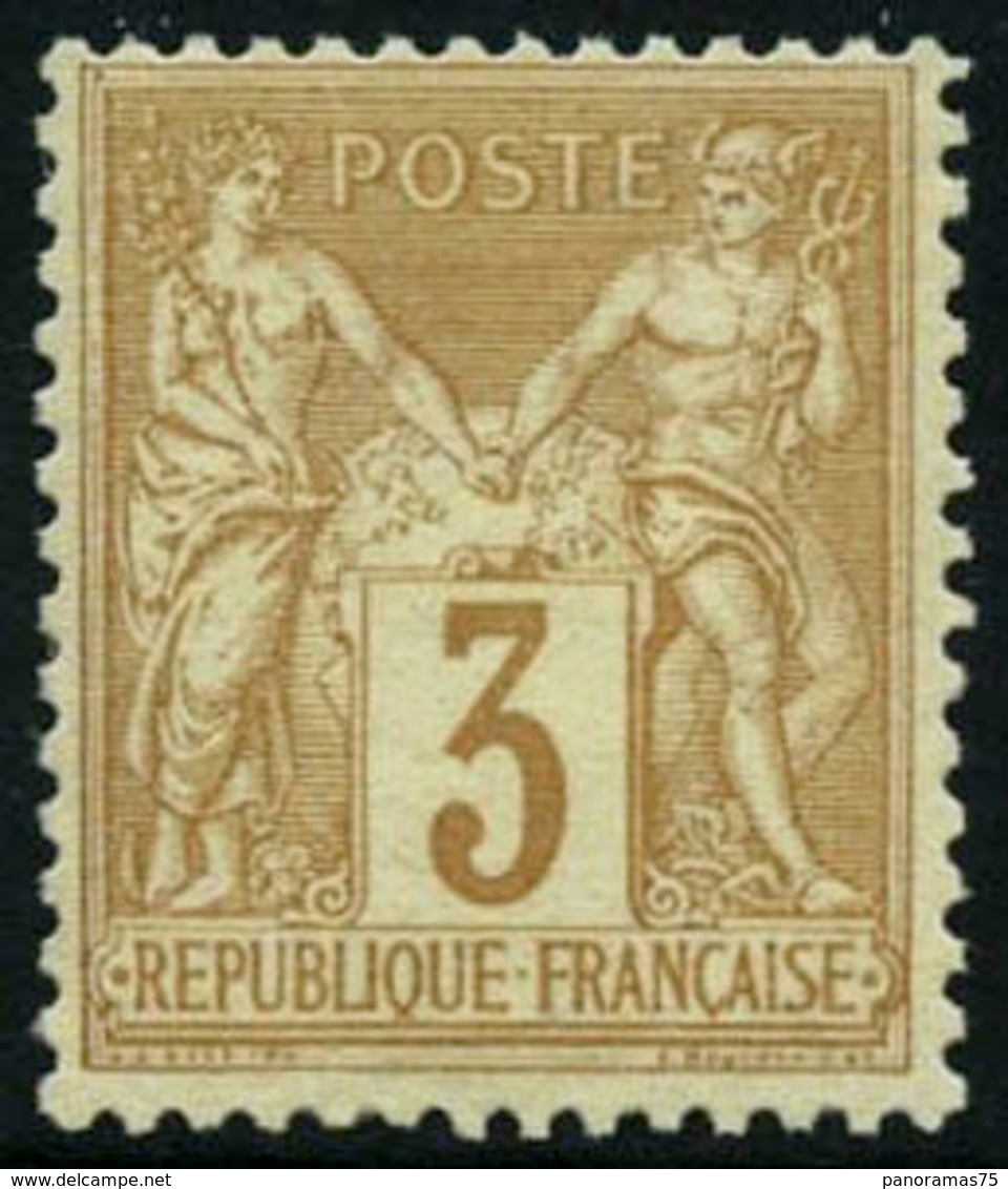 ** N°86 3c Bistre S/jaune - TB - 1876-1898 Sage (Type II)