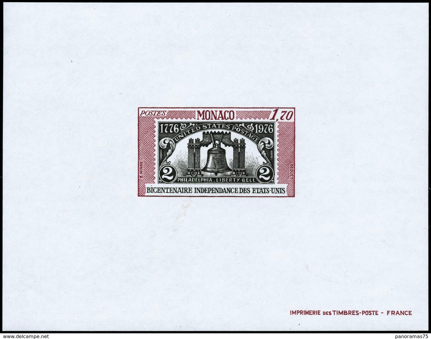 ** N°9a Bloc Du Bicentenaire De L'indépendance Des Etats-Unis 1976 ND - TB - Blocchi