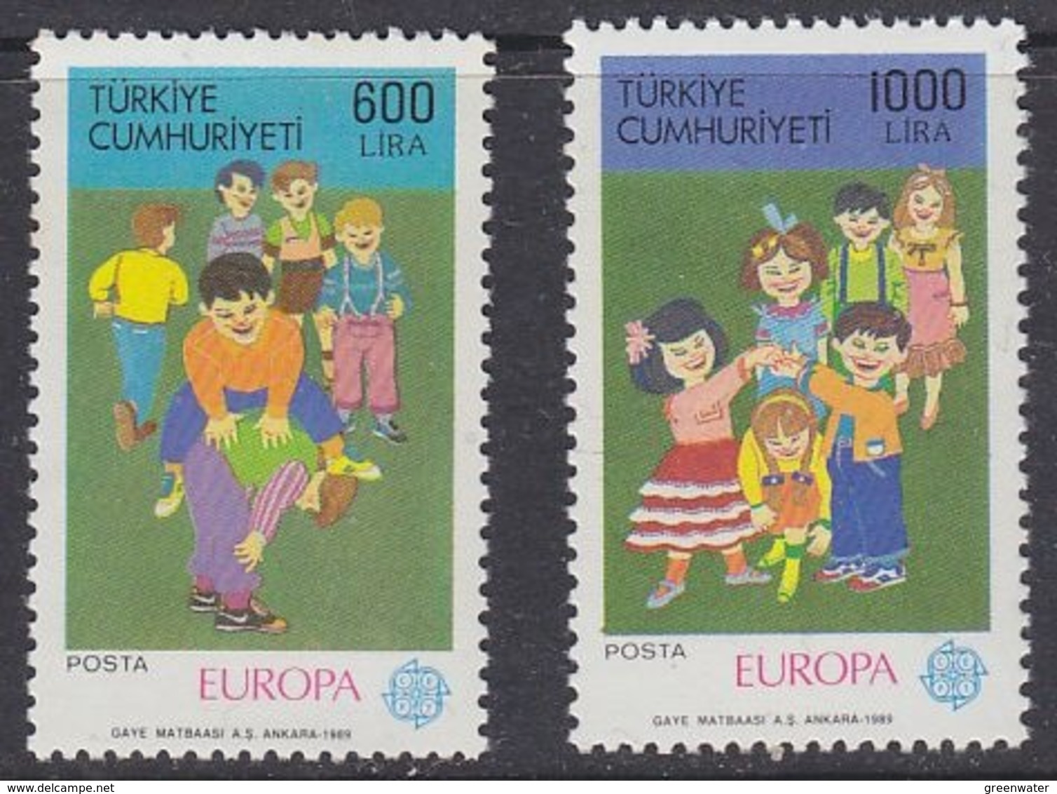 Europa Cept 1989 Turkey 2v  ** Mnh (44578) - 1989