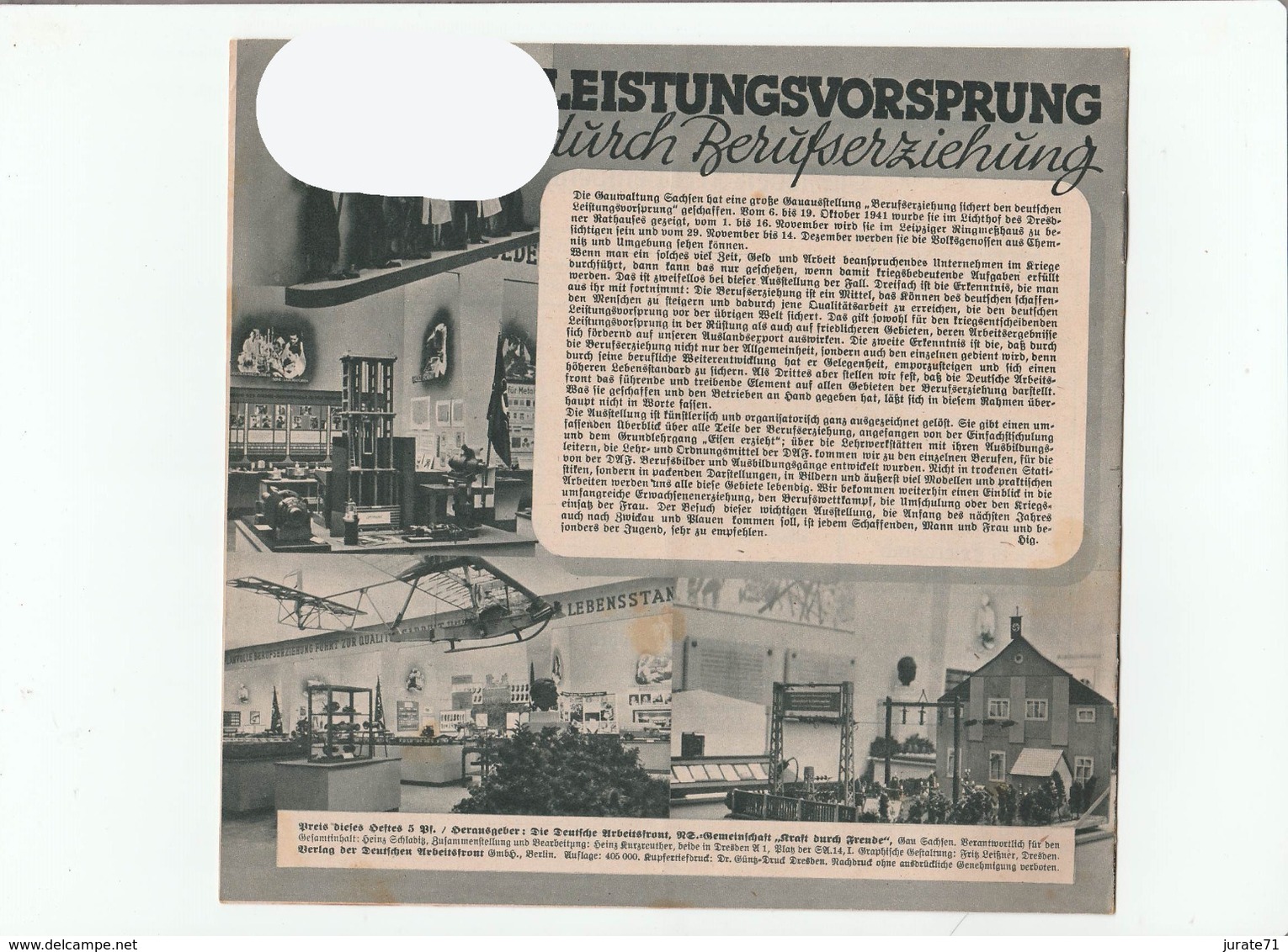 KDF-Monatsheft,November 1941, NS-Magazine Kraft Durch Freude, Die Deutsche Arbeitsfront, Gau Saxonia, (Marienberg) - Hobbies & Collections