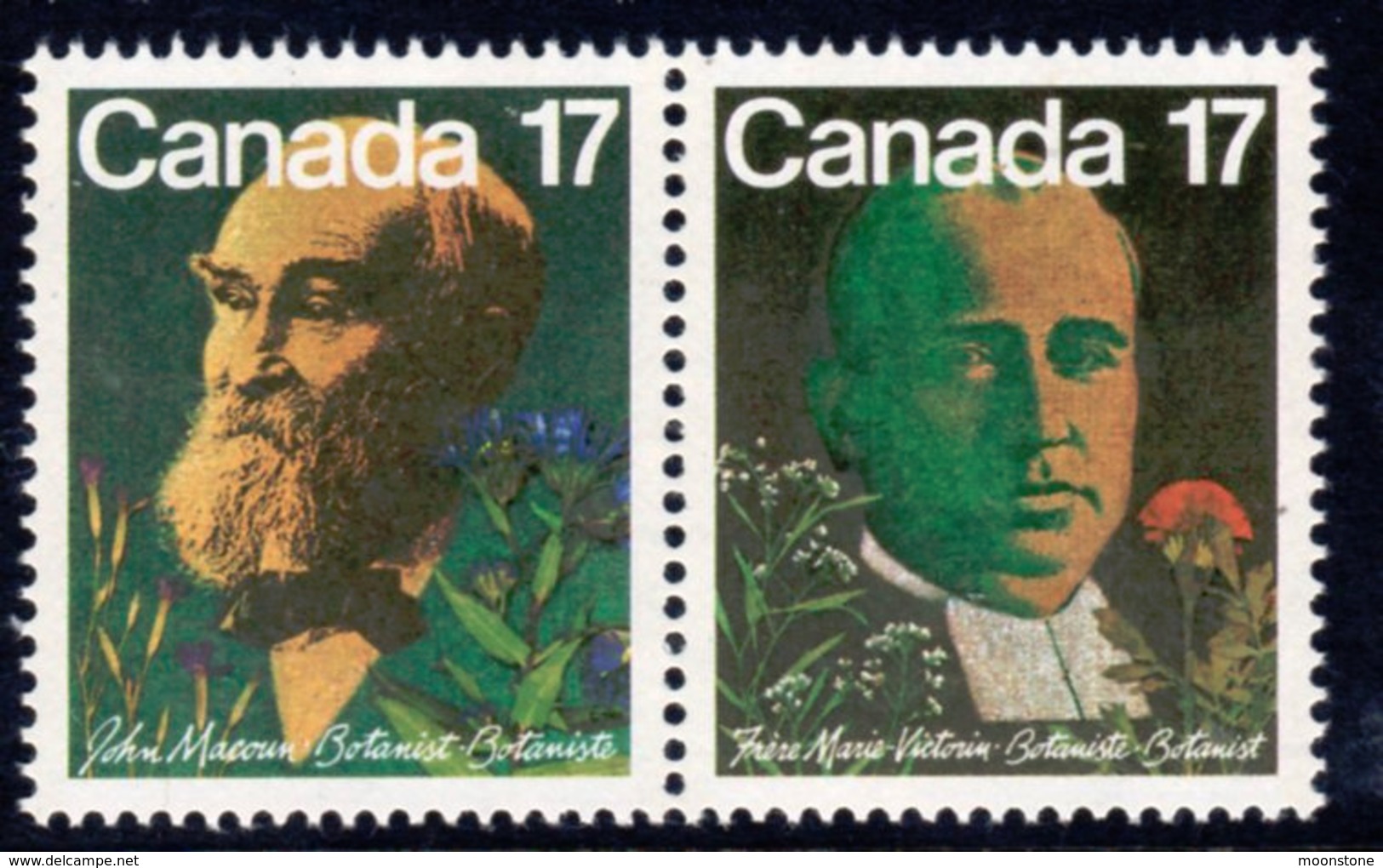 Canada 1981 Canadian Botanists Pair, MNH, SG 1017/8 - Unused Stamps