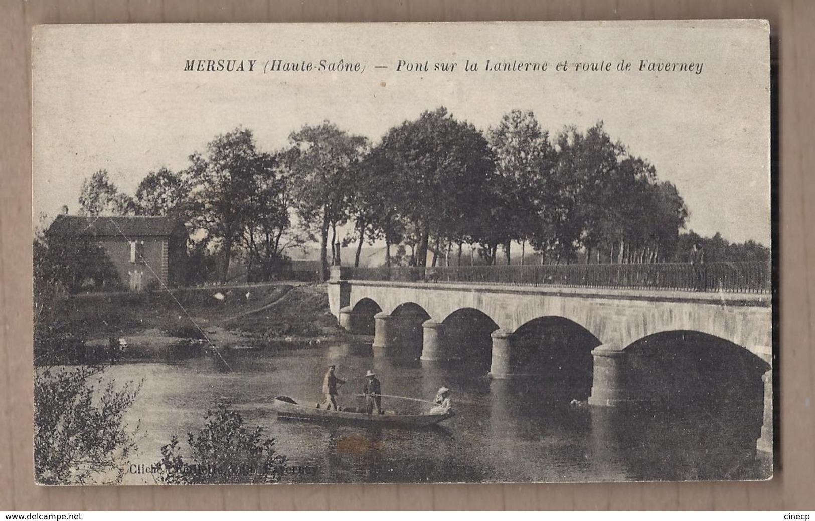 CPA 70 - MERSUAY - Pont Sur La Lanterne Et Route De Faverney - TB PLAN + ANIMATION Sur Cours D'eau - Autres & Non Classés