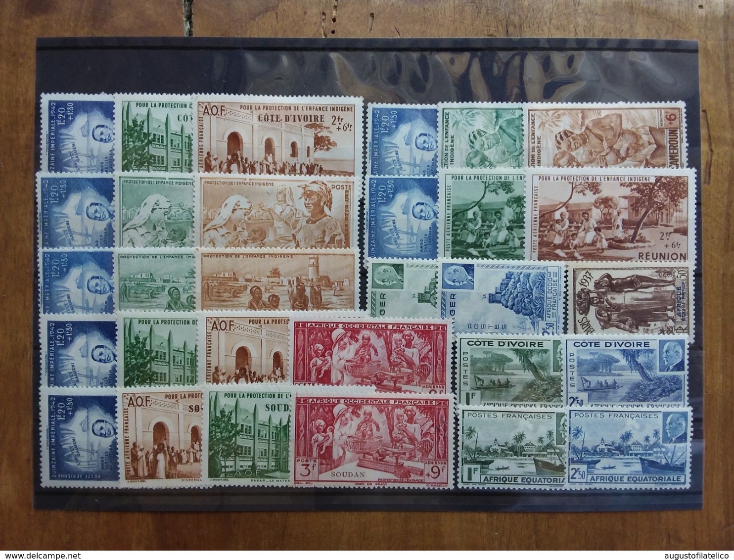 EX COLONIE FRANCESI Anni '30/'40 - COSTA D'AVORIO E ALTRI - 30 Valori Differenti Nuovi **/* (1 Senza Gomma) + S. Postali - Unused Stamps