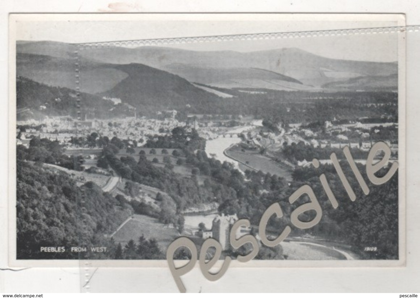 SCOTLAND Roxburghshire - CP PEEBLES FROM WEST - VALENTINE AND SONS LTD Nr 19109 - Roxburghshire