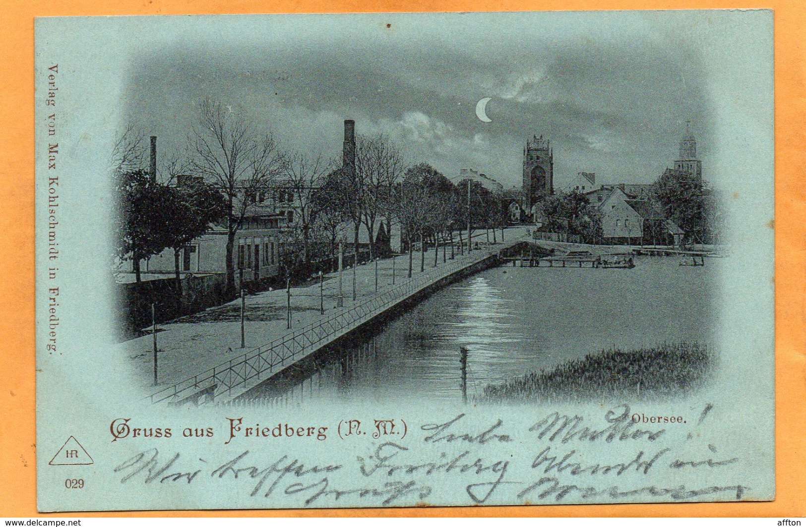 Gruss Aus Friedberg Germany 1899 Postcard - Friedberg