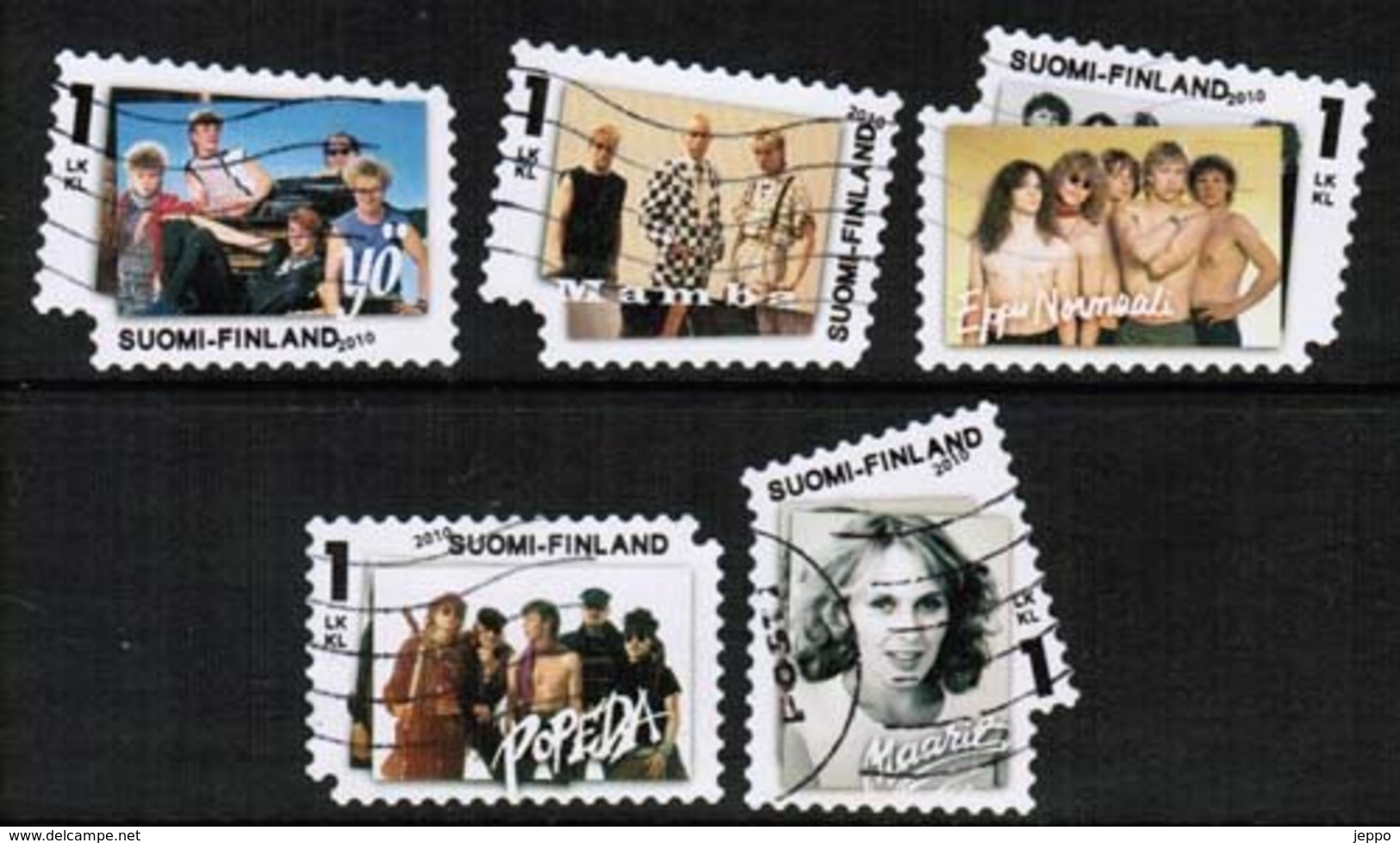 2010 Finland Rock And Pop, 5 Val. Used. - Used Stamps