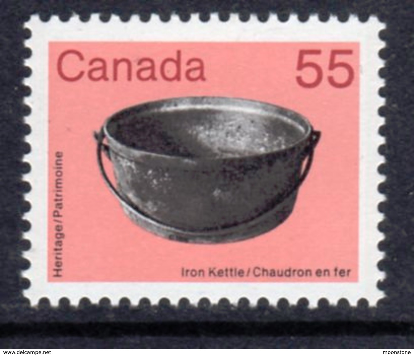 Canada 1982-7 Heritage Artefacts Definitives 55c Iron Kettle, MNH, SG 1066 - Unused Stamps