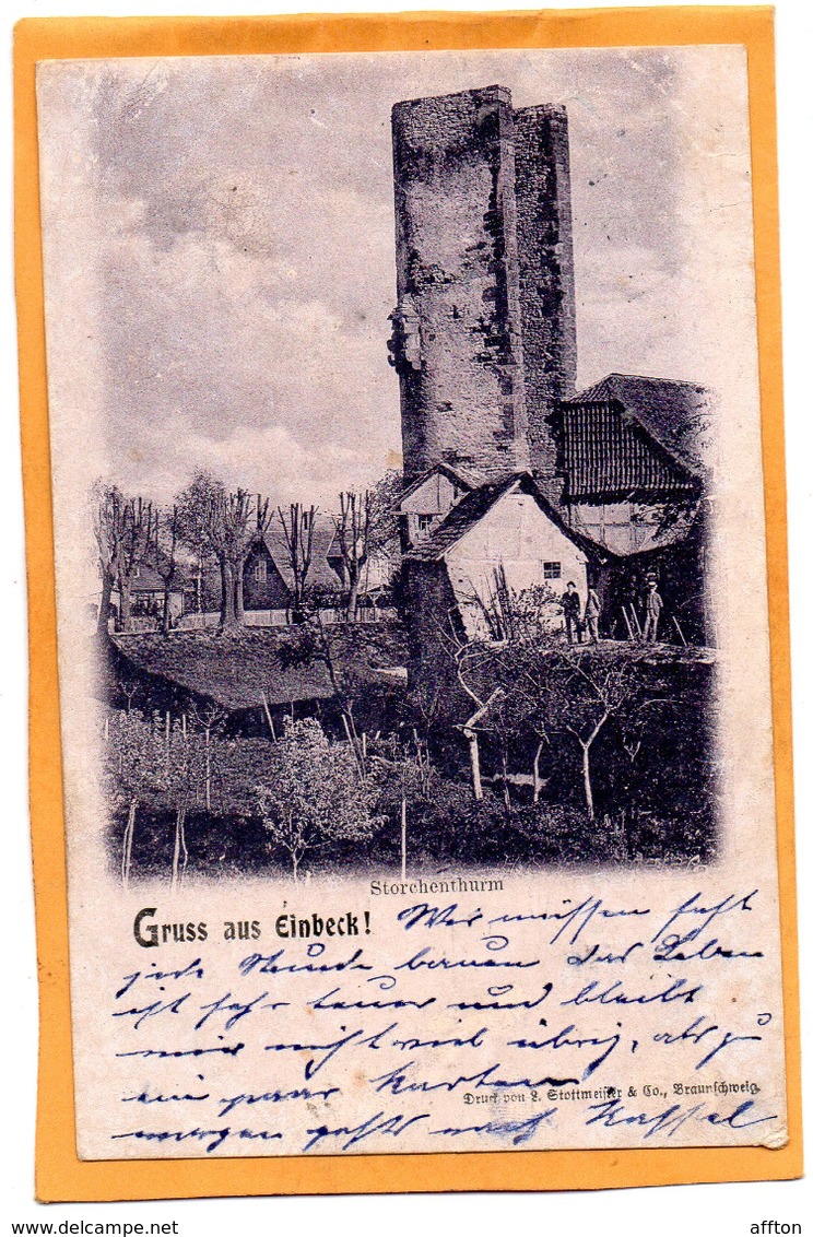 Gruss Aus Einbeck Germany 1899 Postcard - Einbeck