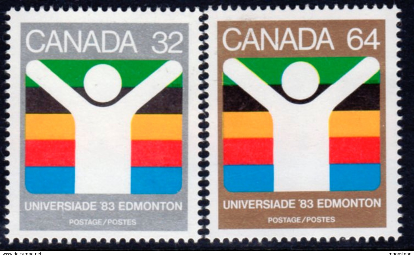 Canada 1983 World University Games, Edmonton Set Of 2, MNH, SG 1088/9 - Unused Stamps