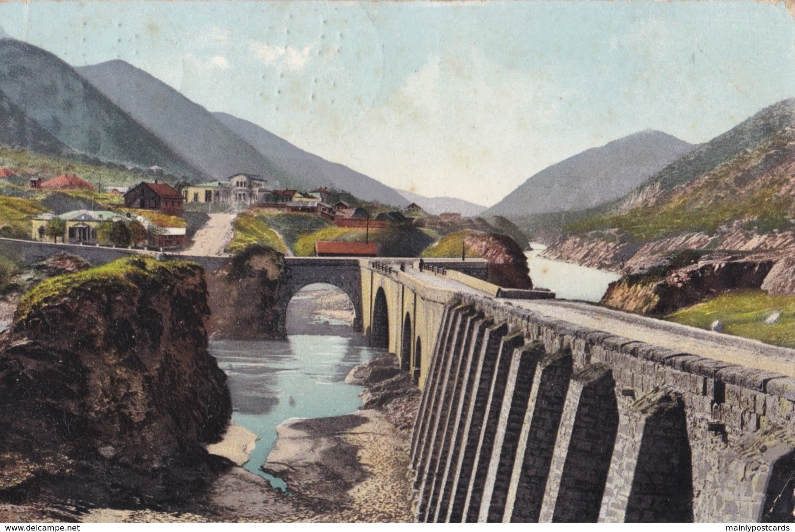 AM52 Le Caucase, La Route Militaire De Georgie, Mtskhet, Le Pont Et La Station - Georgia