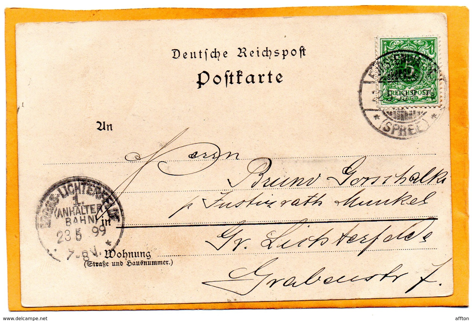 Gruss Aus Furstenwalde Fuerstenwalde Germany 1899 Postcard - Fuerstenwalde