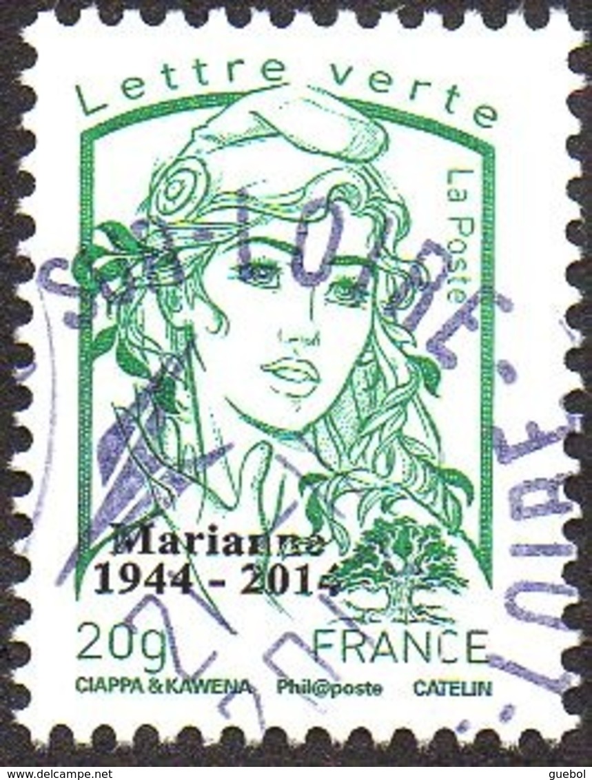 Oblitération Cachet à Date Sur Timbre De France N° 4774_aa - Marianne De La Jeunesse. Vert 20g.Taille Douce Surchargé - Oblitérés