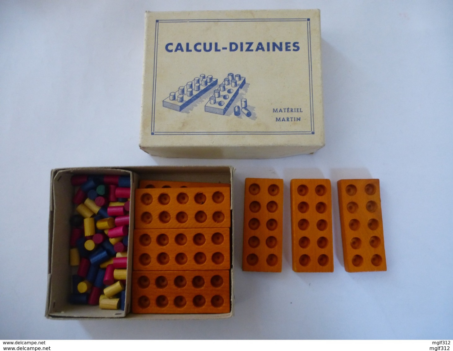 JEUX PEDAGOGIQUE : CALCUL-DIZAINES - Auteur MARTIN - Editeur Centre D'Activités Pédagogiques, Paris 1954 - Autres & Non Classés