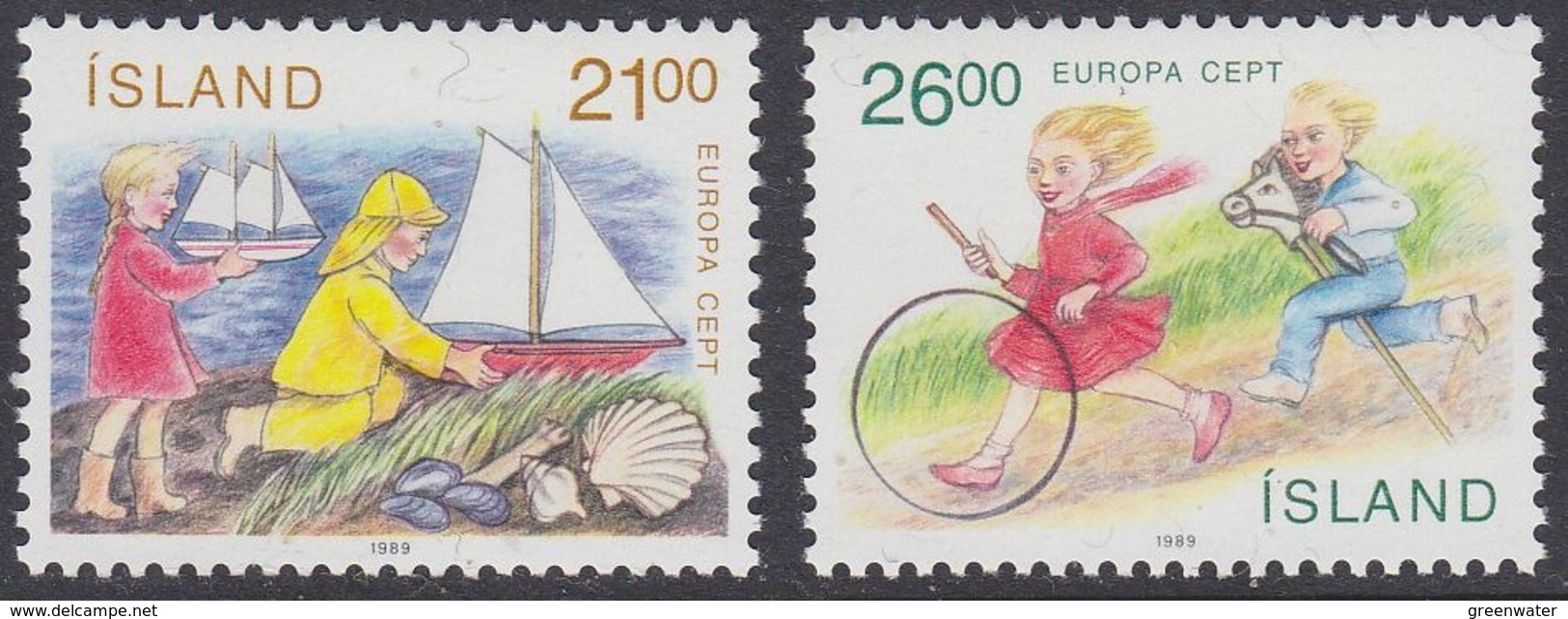 Europa Cept 1989 Iceland 2v ** Mnh (44578N) - 1989