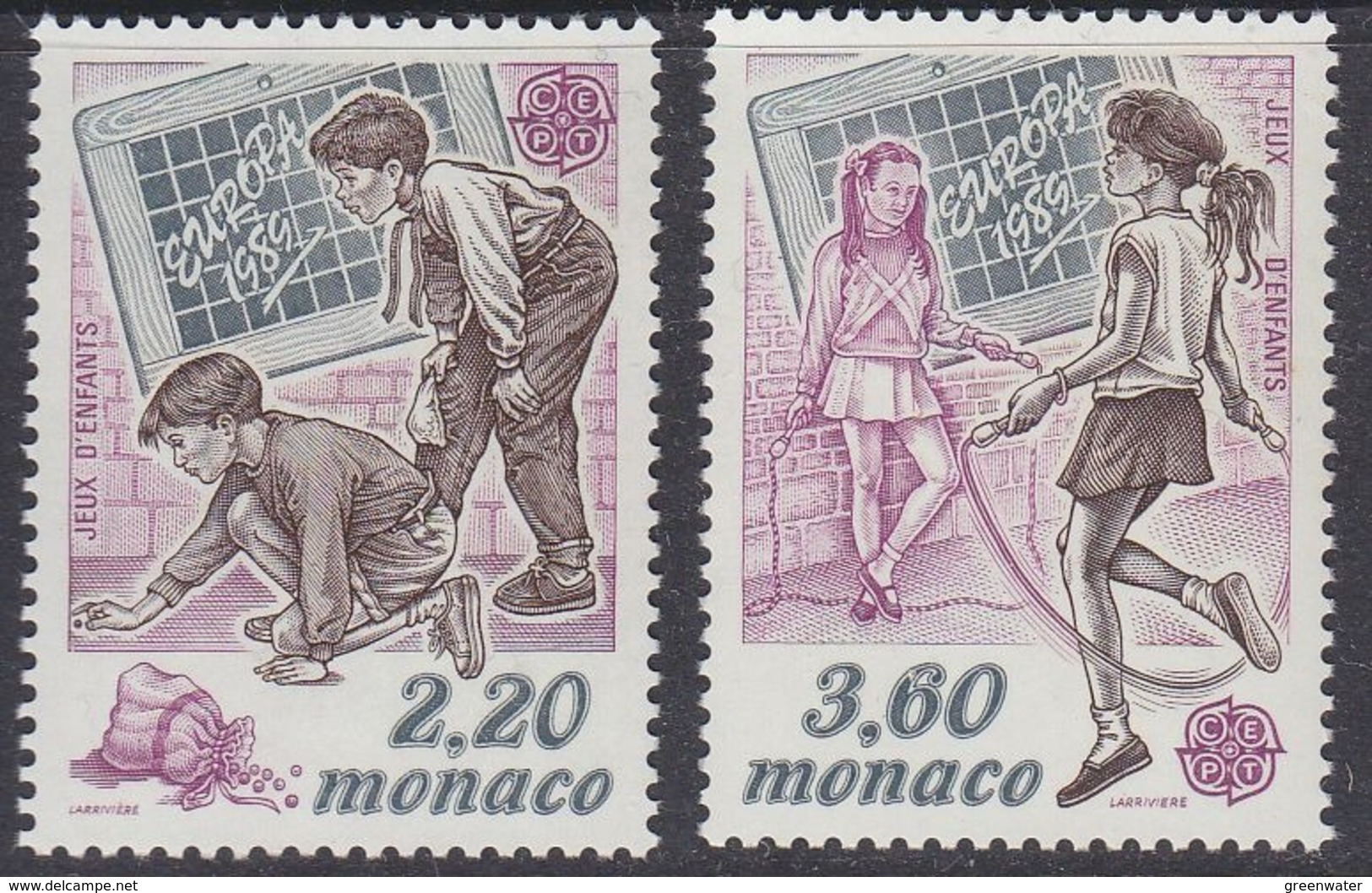 Europa Cept 1989 Monaco 2v ** Mnh (44578P) - 1989