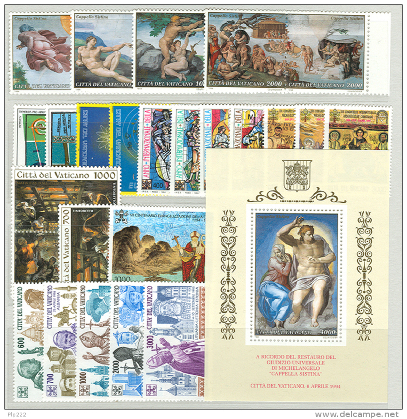 Vaticano 1994 Annata Completa/Complete Year MNH/** - Volledige Jaargang