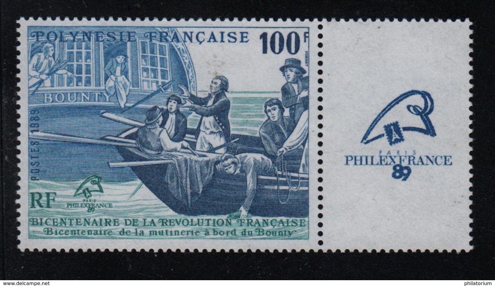 Mutinerie Du Bounty, Révolution Française, Timbre ** Polynésie Française - French Revolution
