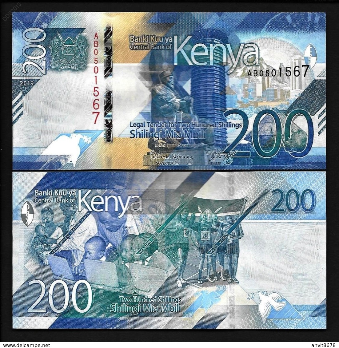 KENYA  200 2019  UNC - Kenia