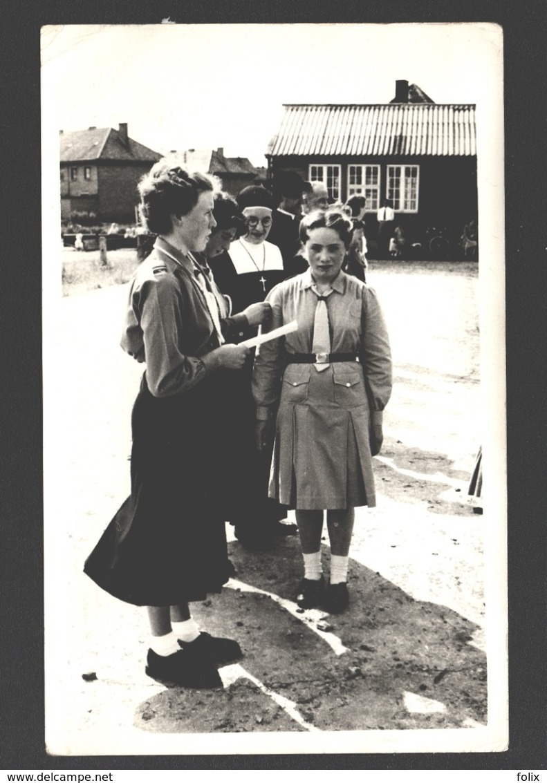 Houthalen - Originele Foto - Chiro St. Lutgart Meulenberg - Ca 1955 - Scoutismo