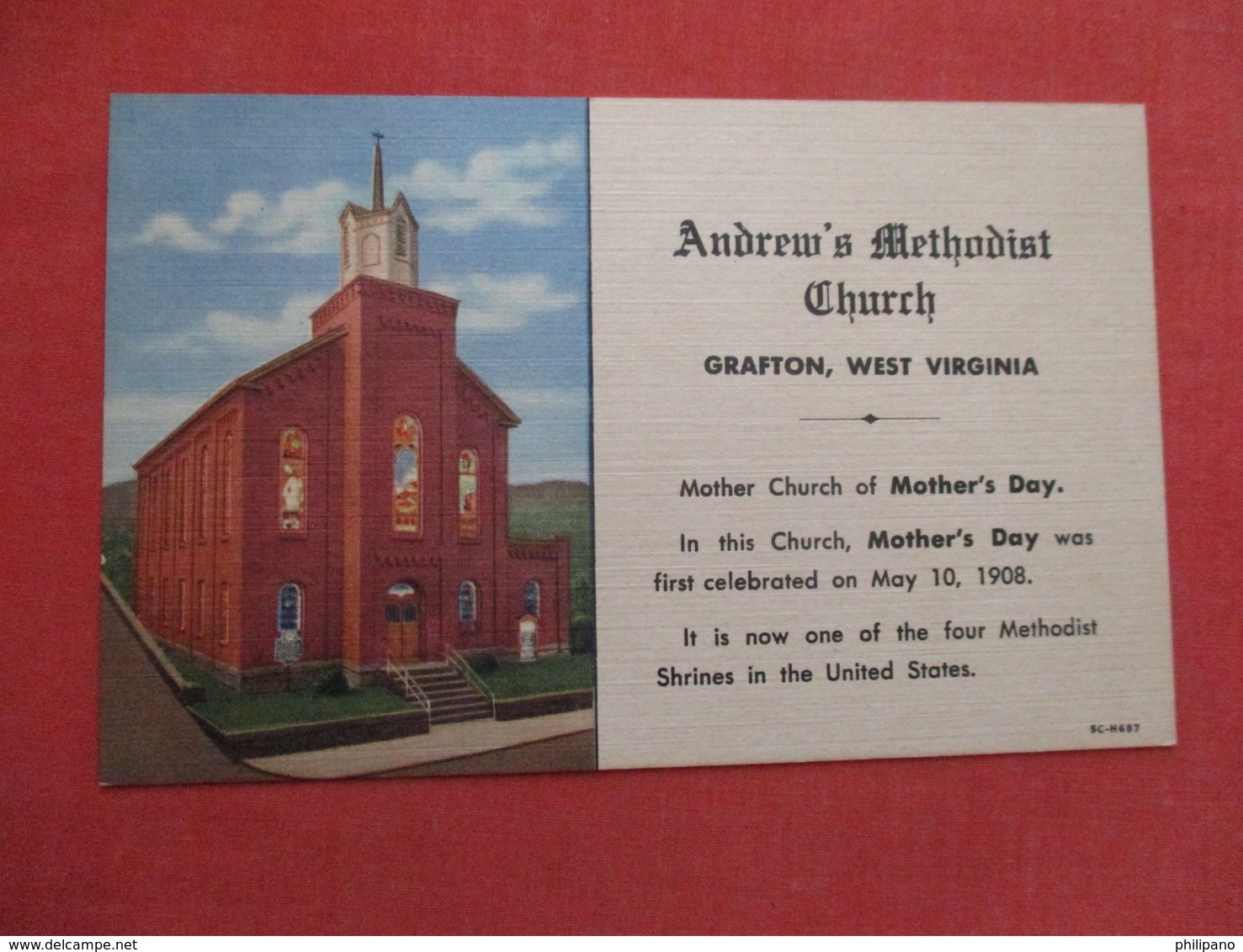 Andrews Methodist Church Grafton - West Virginia   Ref   3596 - Wheeling