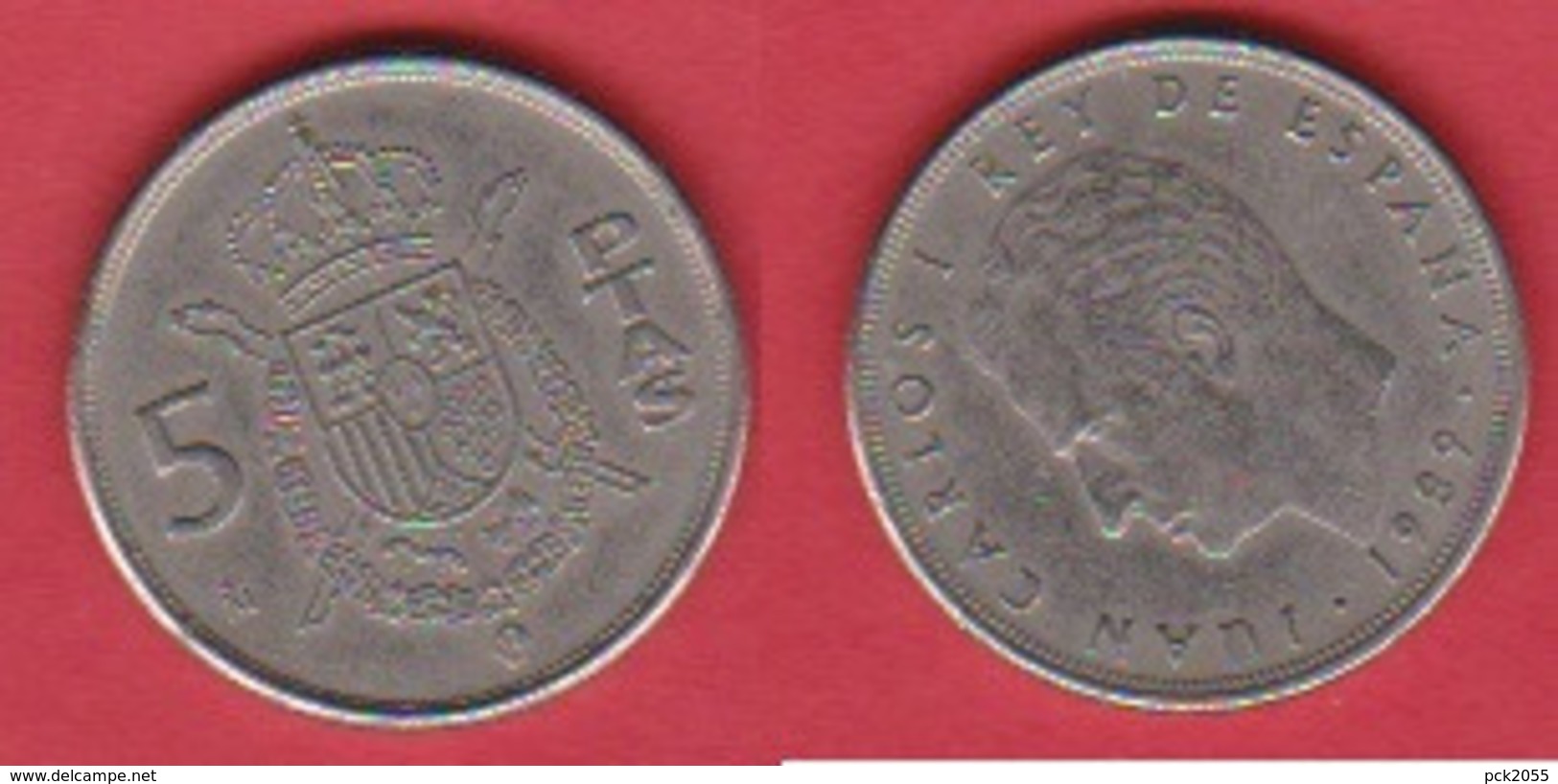 Spanien 5 Pesetas K-N 1989 Schön Nr.53,KM Nr.823 - 5 Pesetas