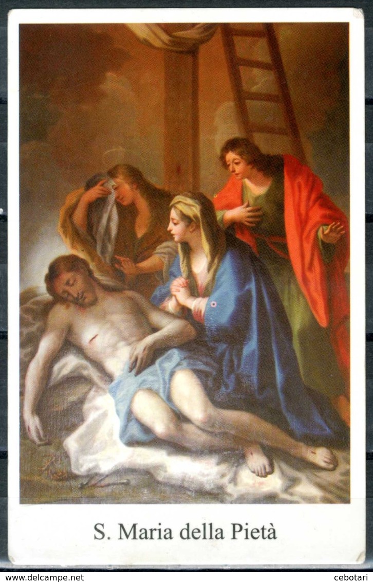 SANTINO - S. Maria Della Pieta' - Santino Con Preghiera Come Da Scansione. - Devotion Images