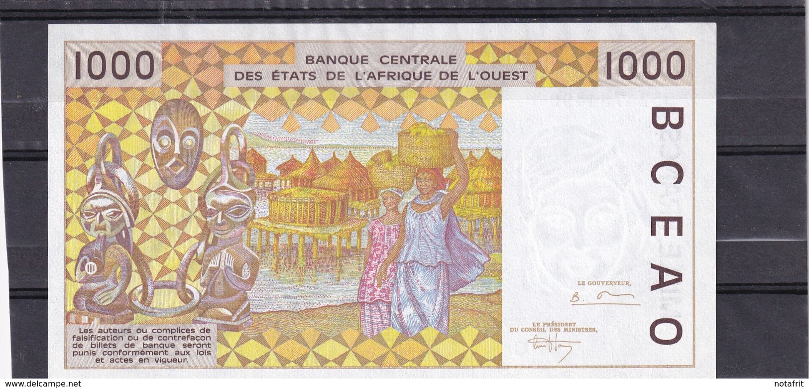 AOF French West Africa 1000 Fr 1995   C Bourkina   UNC - États D'Afrique De L'Ouest