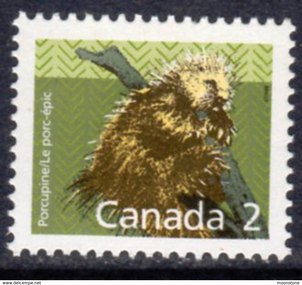 Canada 1988-93 Mammals Definitives 2c Porcupine Value, MNH, SG 1262 - Unused Stamps