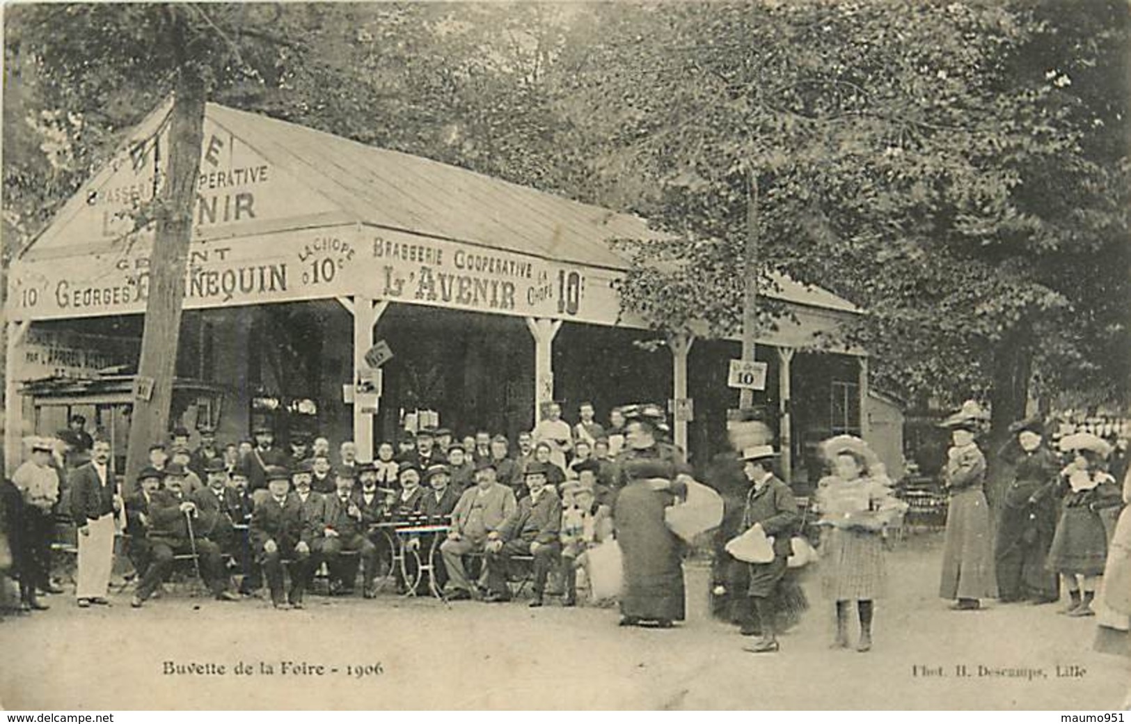 59 BRASSERIE COOPERATIVE L'AVENIR -LA COUPE A 10c . BUVETTE DE LA  FOIRE DE 1906 - Sonstige & Ohne Zuordnung